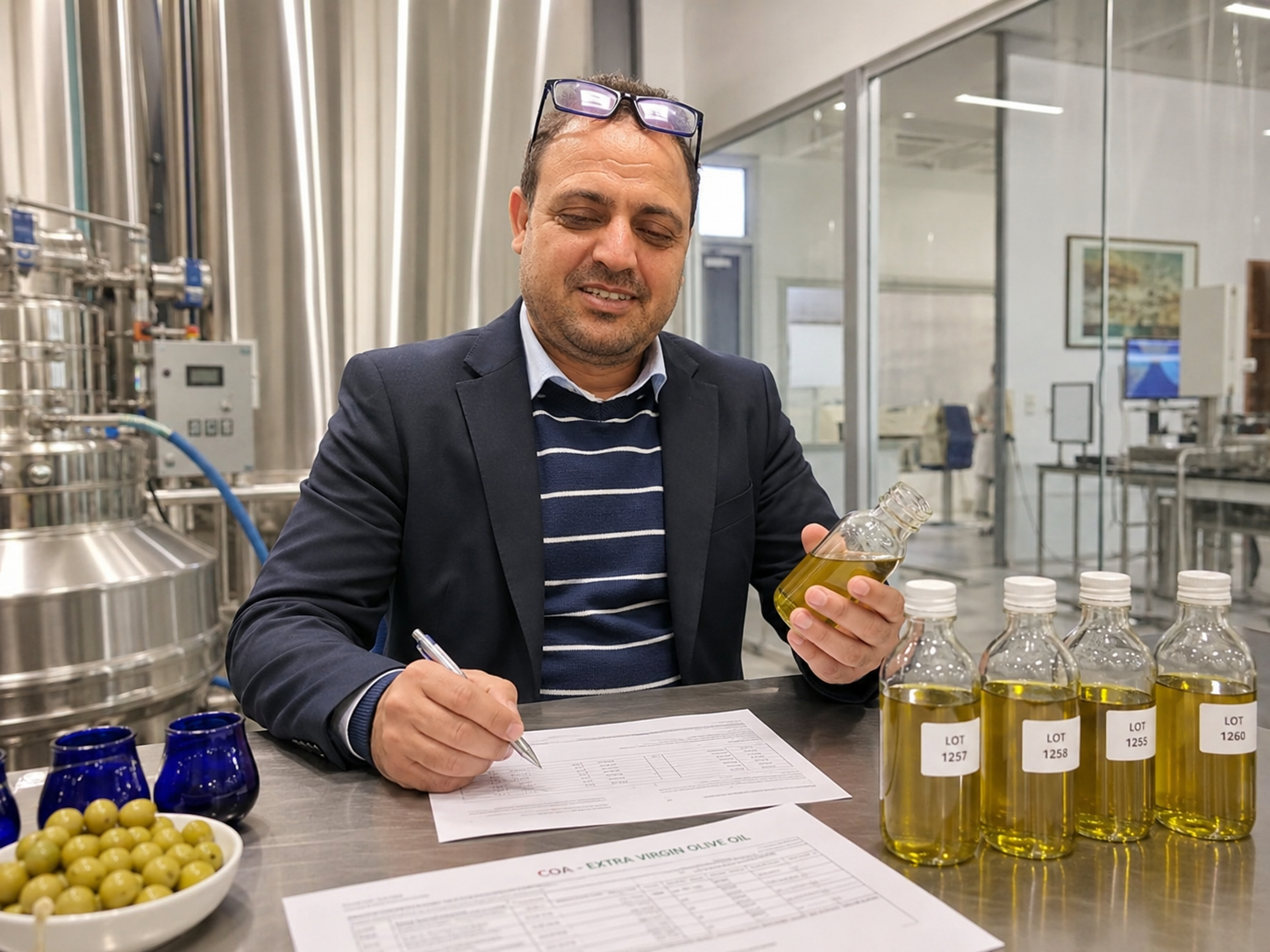 Quality control and olive-oil lot validation